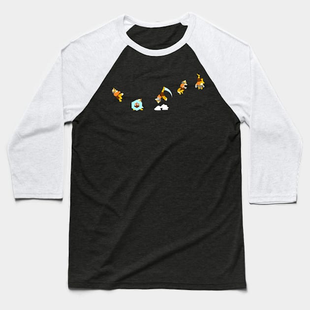 Red Fox Baseball T-Shirt by chrispocetti